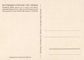 Ansichtskarte "Ritterkreuzträger des Heeres:...