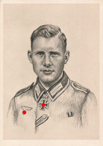 Ansichtskarte "Ritterkreuzträger des Heeres: Hubert Brinkforth"