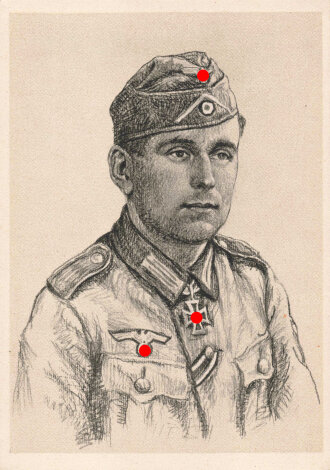 Ansichtskarte "Ritterkreuzträger des Heeres: Heinz Berger"