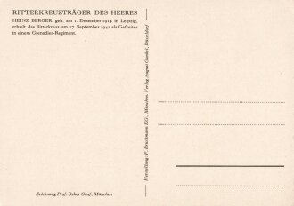 Ansichtskarte "Ritterkreuzträger des Heeres:...