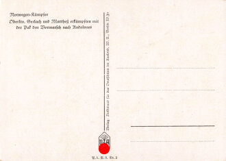 Ansichtskarte "Norwegen-Kämpfer - Oberltn....