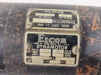 U.S. Signal Corps Dynamotor, dated 1951, not tested