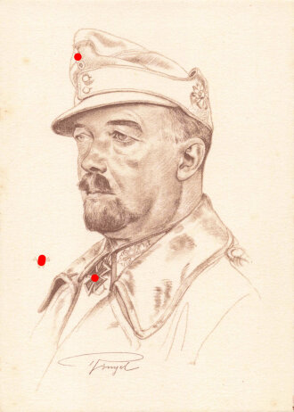 Ansichtskarte W.Willrich: "Ritterkreuzträger Generalmajor Julius Ringel"