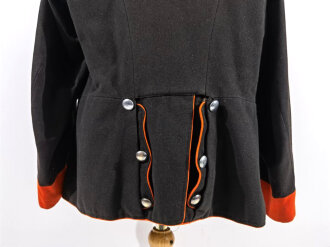 Reichspost , Uniformjacke schwarz mit orangen Vorstößen, wohl um die Jahrhundertwende