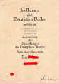 2 Urkunden, Urkunde zum Heldentod und Urkunde zum Ehrenzeichen der Deutschen Mutter aus einer Familie, dazu Danksagung als Zeitungsauschnitt