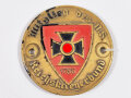 Türplakette aus Glas " Mitglied des N.S. Reichskriegerbund " Durchmesser 60mm