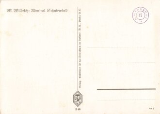 Ansichtskarte W.Willrich: "Ritterkreuzträger Admiral Schniewind"