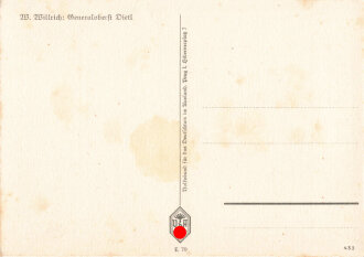 Ansichtskarte W.Willrich: "Ritterkreuzträger Generaloberst Dietl"