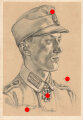 Ansichtskarte W.Willrich: "Ritterkreuzträger Oberwachtmeister Schmölzer in einem Gebirgsjäger-Bataillon"