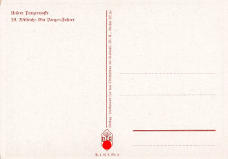 Ansichtskarte: Unsere Panzerwaffe W.Willrich: "Ein Panzer-Fahrer"