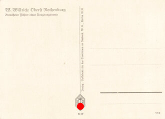 Ansichtskarte W.Willrich: "Ritterkreuzträger Oberst Rothenburg"