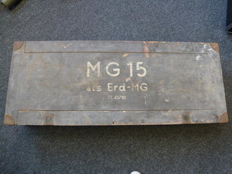 Transportkasten MG15 als Erd-MG, Originallack, ungereinigt, selten