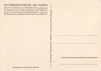 Ansichtskarte Ritterkreuzträger des Heere: "Ernst Georg Buchterkirch"