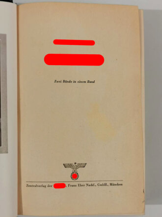 Adolf Hitler "Mein Kampf" . Auflage 1943, Im Schutzumschlag