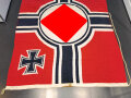 Kriegsmarine Reichskriegsflagge 150 x 250cm. Diverse kleine Löcher und Flecken, sonst gut