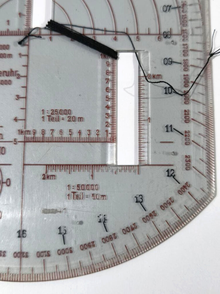 Winkelmesser Set 2 Stück - Militär Planzeiger Mit Koordinaten Skala