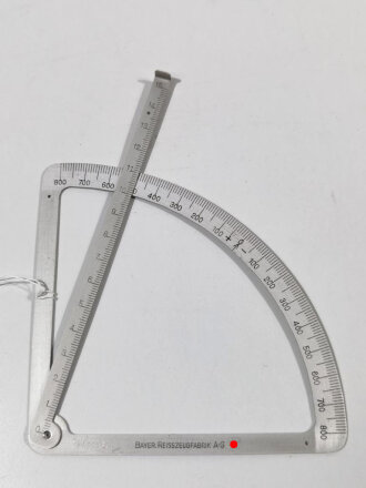 Kartenwinkelmesser aus Leichtmetall füre die Kartentasche