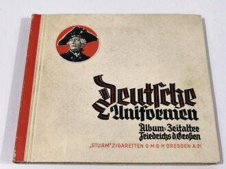 Sammelbilderalbum "Deutsche Uniformen - Album: Zeitalter Friedrichs des Großen" 40 Seiten, komplett