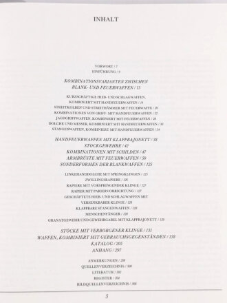 "Kombinations Waffen des 15.-19. Jahrhunderts", gedruckt in der DDR, großformatig bebildert, 308 Seiten, gebraucht