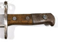 Schweiz, Seitengewehr mit Säge Modell 14, Waffenfabrik Neuhausen, mit Koppelschuh