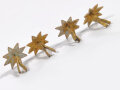 4 Sternsplinte für eine Pickelhaube, jeweils 16mm