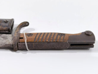 1.Weltkrieg, Seitengewehr 98/05, Hersteller Corts & Sohn Remscheid, preussische Abnahme von1915 ,ungereinigtes Stück