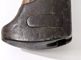 1.Weltkrieg, Seitengewehr Modell 98/05 alter Art, preussische Abnahme von 1915, ohne Scheide, Hersteller Weyersberg&Kirschbaum