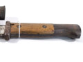 1.Weltkrieg, Seitengewehr Modell 1884/98 ,Hersteller Herder Solingen , preussische Abnahme von 1916, ungereinigt