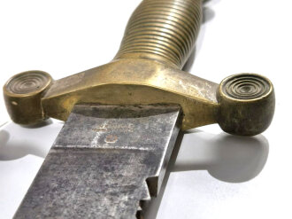 Schweiz, Faschinenmesser für Pioniere  Modell 1842/52 nach französischem Muster von 1831, Sägerücken, ungereinigt,