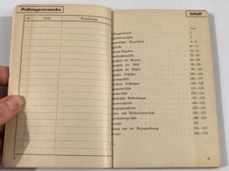 Zugführerbuch, Name eingetragen, ansonsten blanko, 160 Seiten. A6