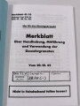 REPRODUKTION, Merkblatt über die Handhabung, Mitführung und Verwendung der Gewehrgranaten vom 20.10.1942, 57 Seiten plus Anlagen, A6