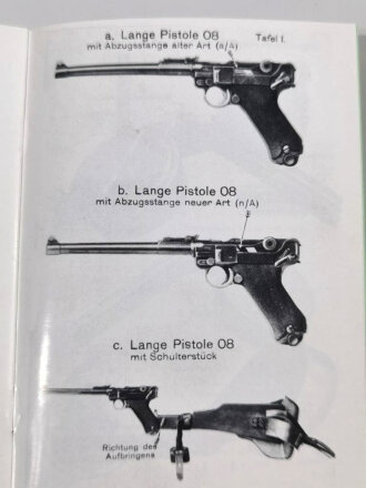 REPRODUKTION "Anleitung zur langen Pistole 08 mit ansteckbarem Trommelmagazin" Berlin 1917 , 21 Seiten mit Anlagen, NACHDRUCK