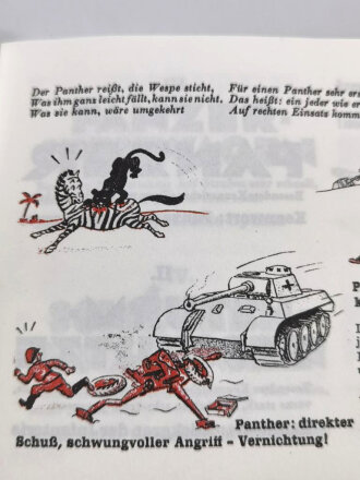 REPRODUKTION "Panzer helfen Dir! Was der Grenadier vom gepanzerten Kampffahrzeug wissen muß" Merkblatt vom 15.9.44, 40 Seiten, über A6