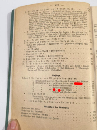 "Der Dienstunterricht im Heere, Ausgabe für den Schützen der Schützenkompanie", Berlin, Jahrgang 1940, 332 Seiten, A5