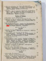 "Der Dienstunterricht im Heere, Ausgabe für den Nachrichtensoldaten", Berlin, Jahrgang 1940, 385 Seiten, A5, stark gebraucht, das 1. Blatt mit Bildnis A.H. fehlt