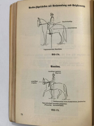 "Kavallerie-Fibel ", Berlin, Jahrgang 1940, 132 Seiten, unter A5