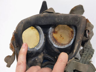 Gasmaske in Dose Wehrmacht. Ungereinigt