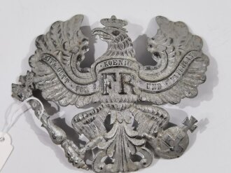 Preußen, Emblem für eine Pickelhaube für Mannschaften, Eisen, zum Teil wohl neuzeitlich lackiert