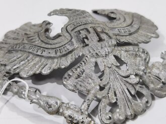 Preußen, Emblem für eine Pickelhaube für Mannschaften, Eisen, zum Teil wohl neuzeitlich lackiert