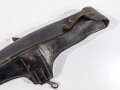 Tasche zum Pionier Pickel Wehrmacht . Getragenes Stück, undeutlich gestempelt, Leder angetrocknet, Nähte zum Teil nachgenäht