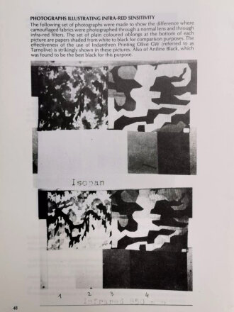 "S.S. & Wehrmacht Camouflage. U.S. Richardson Report. 20 July 1945 In collaboration with Dr. Borsarello", 52 pages, A4, used book