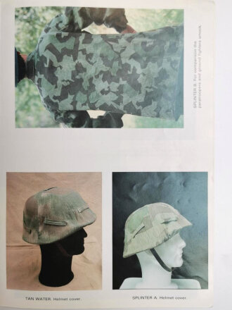 "Camouflaged Uniforms of the Wehrmacht" approx. 30 pages, colour and b/w illustrations, used book