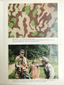 "Camouflaged Uniforms of the Wehrmacht" approx. 30 pages, colour and b/w illustrations, used book