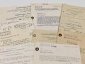 Luftwaffe, Urkunden und Dokumenten Nachlass eines Oberleutnant, eine seltenheit die Urkunde " Fliegererinnerungsabzeichen "