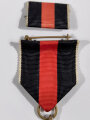 Anschlussmedaille Sudetenland ( 1. Oktober 1938 ) im Verleihungsetui, dieses mit Hersteller " Deschler & Sohn, München " mit Tragenadel und Einzelbandspange, sehr guter Zustand