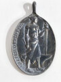 Tragbare Medaille 100 Jahre Friedrich Krupp AG. 990er Silber, Höhe mit Öse 60mm