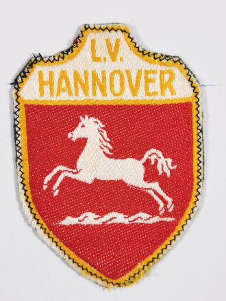 Ärmelabzeichen Stahlhelmbund Landesverband L.V. Hannover, auf neuzeitlichen Uniformstoff vernäht