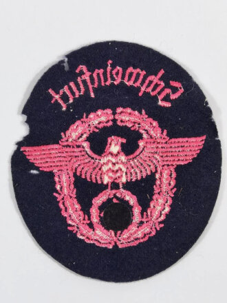 Feuerwehr III.Reich , Ärmeladler " Schweinfurt " mit leichten Schäden