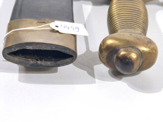 Frankreich, Faschinenmesser Modell 1831 , Hersteller Paris Talabot. Leder weich