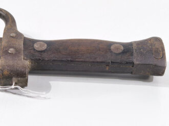 Frankreich 1.Weltkrieg, Seitengewehr  Modell 1892 Mousqueton Berthier WK 1 Typ 2, ungereinigt
